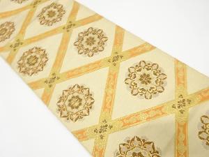 アンティーク　格天井に華紋織出し袋帯（材料）